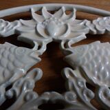 Cast iron fish trivet