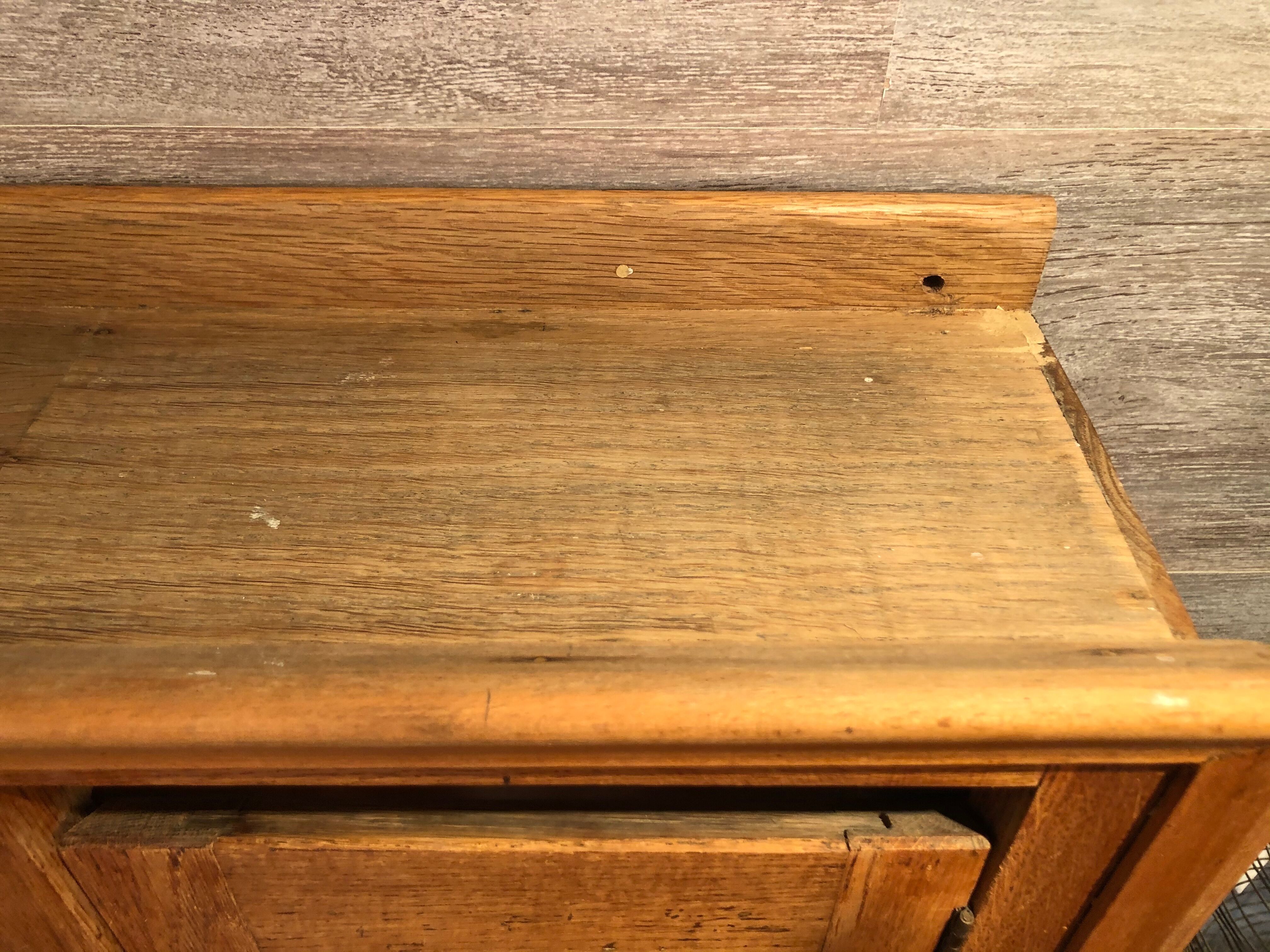 Old craft cabinet letter box oak