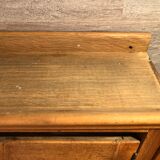 Ancien meuble de métier boîte lettre chêne