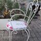 Lot of 5 armchairs for wrought iron garden lounge