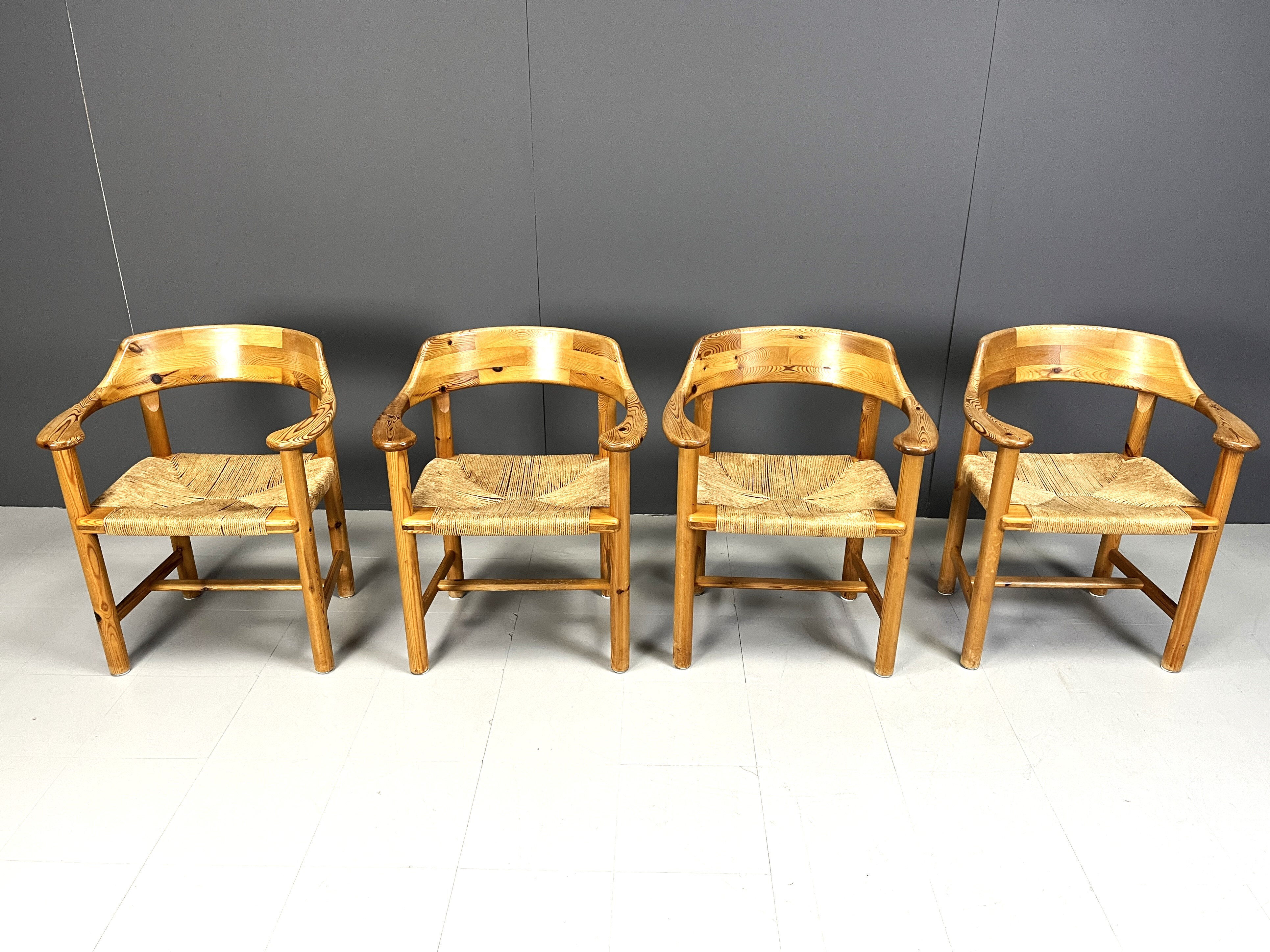 Rainer Daumiller pine wood dining chairs for Hirtshals Savvaerk - set