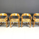Rainer Daumiller pine wood dining chairs for Hirtshals Savvaerk - set