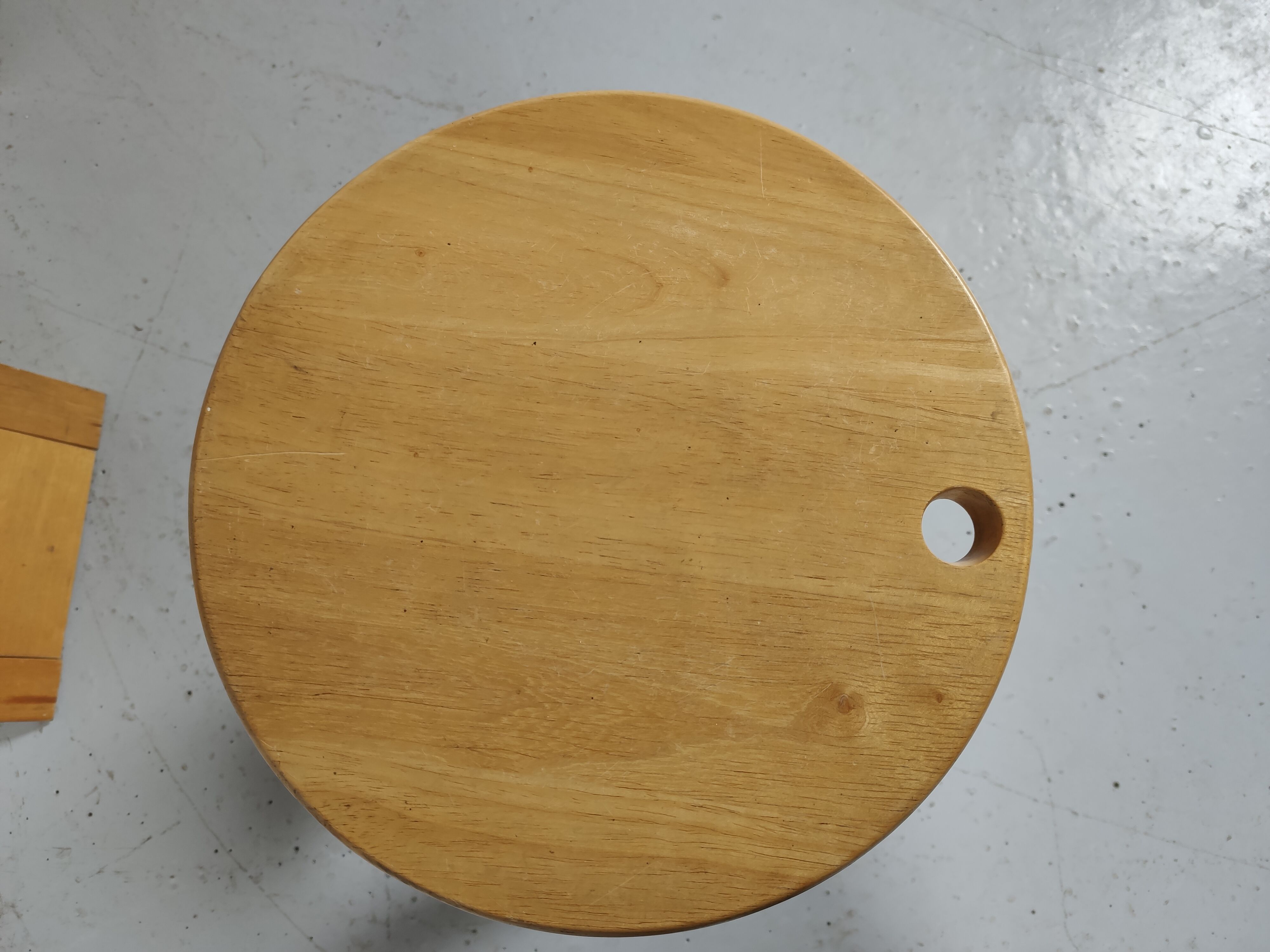 Table set - 3 Roger Tallon 1970s folding stools