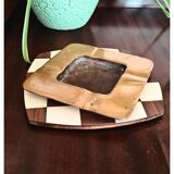 1970s Vintage Brass Copper Ashtray Germany