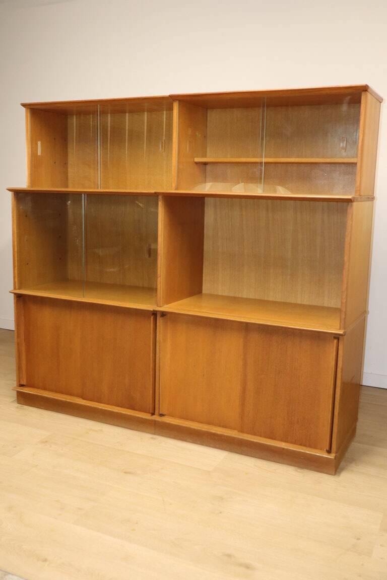 Vintage Oscar bookcase in oak, 1960s