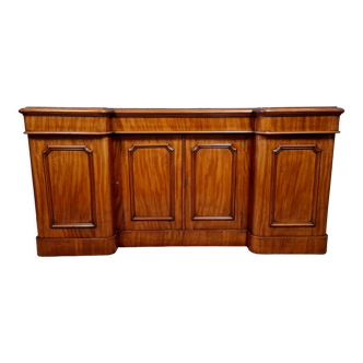 Magnificent sideboard in a row from the Napoleon III era in blond mahogany around 1850