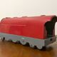 Red sheet metal locomotive 60s