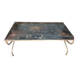 Gold and bronze powder table signed Lasco