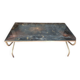 Table poudre d'or et de bronze signée Lasco