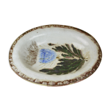 Plat ovale au chardon Albet et Pyot Thiry