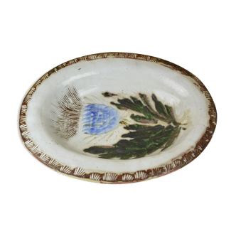 Oval dish with Albet thistle and Pyot Thiry