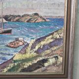 Torsten Torstenson (1901-1974), Swedish Modern Painting, 1950s, Oil on Canvas, Framed