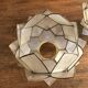 Lotus flowers in mother-of-pearl sconces