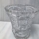 Vintage vase cut into facets of the 30s