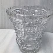 Vintage vase cut into facets of the 30s
