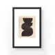 One-design painting on dated and signed paper without frame