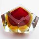 Cendrier diamant en verre de Murano par Seguso