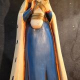 Virgin Mary with Child statue signed by Jeanne Ferrez