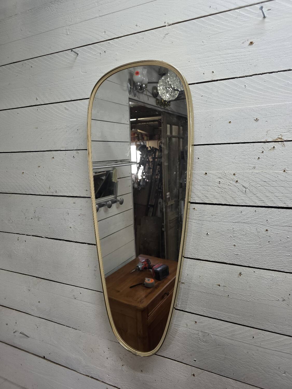 Miroir vintage des années 60  forme organique