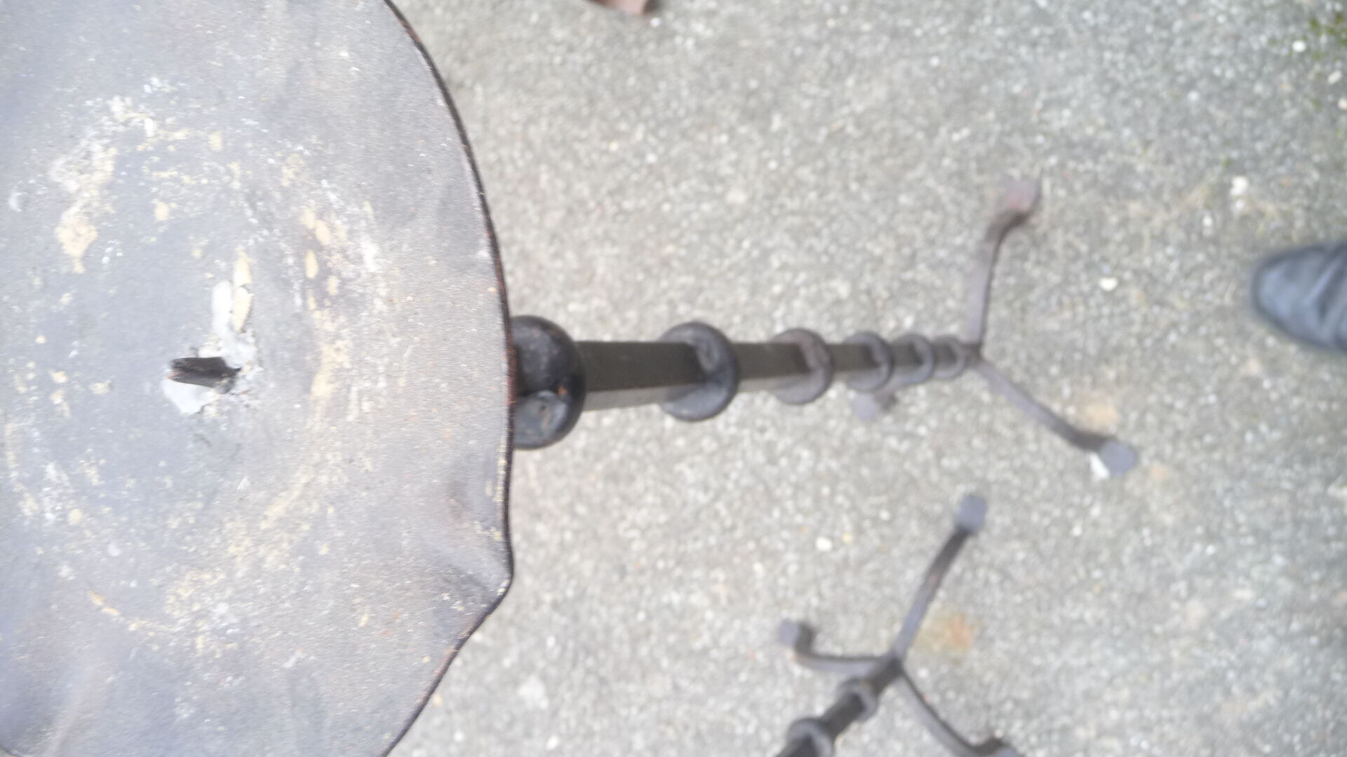 Wrought iron candle spikes