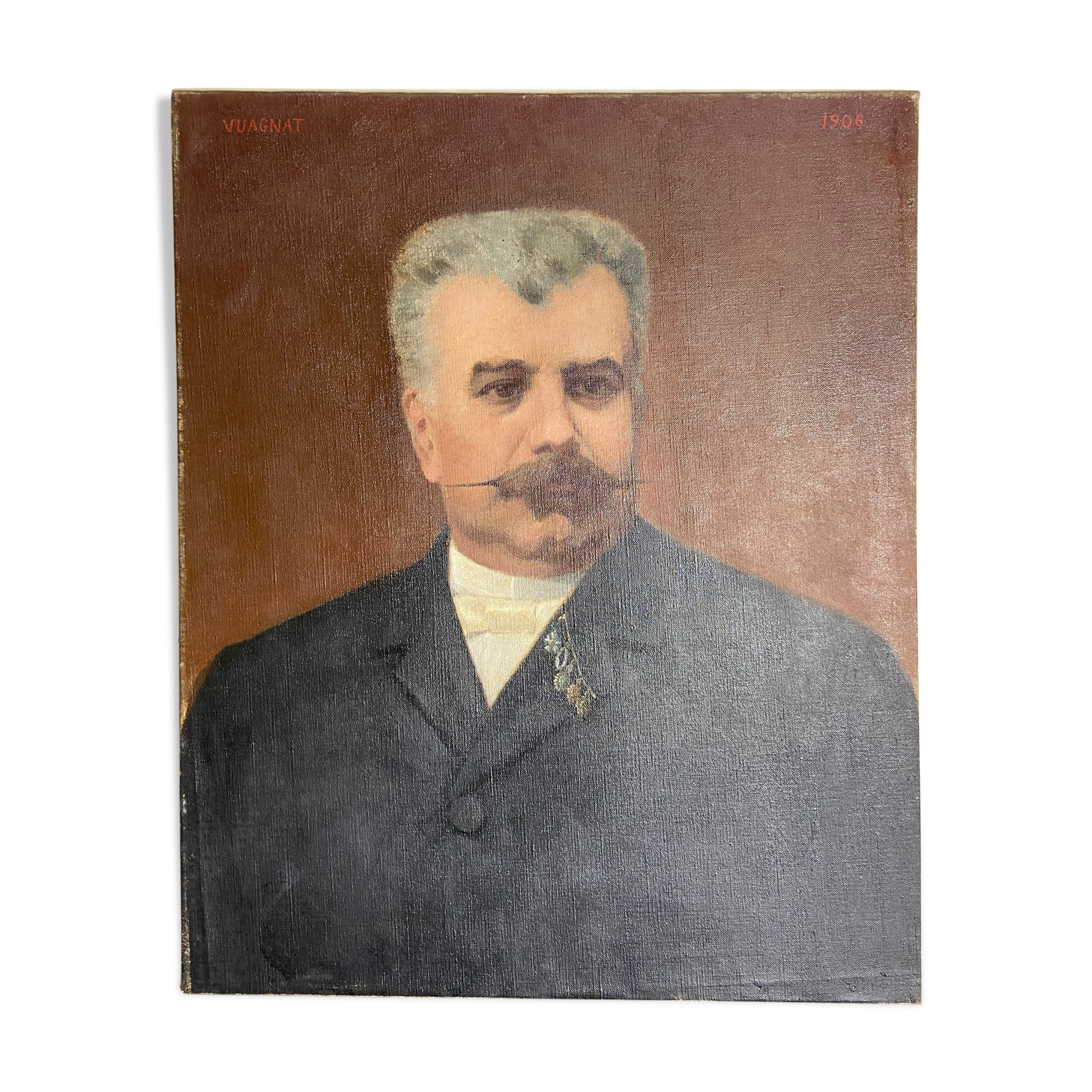 Notable portrait oil on canvas early twentieth century