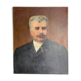Notable portrait oil on canvas early twentieth century