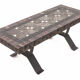 Duo de tables en fer forgé
