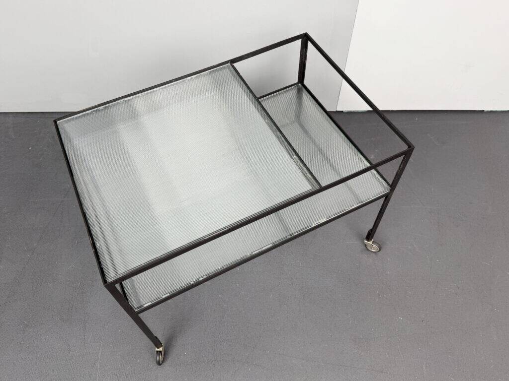Bar cart / serving cart by Herbert Hirche for Christian Holzäpfel, Germany, 1960s