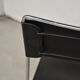 Set of 8 Italian Chairs in leather and steel, 1970