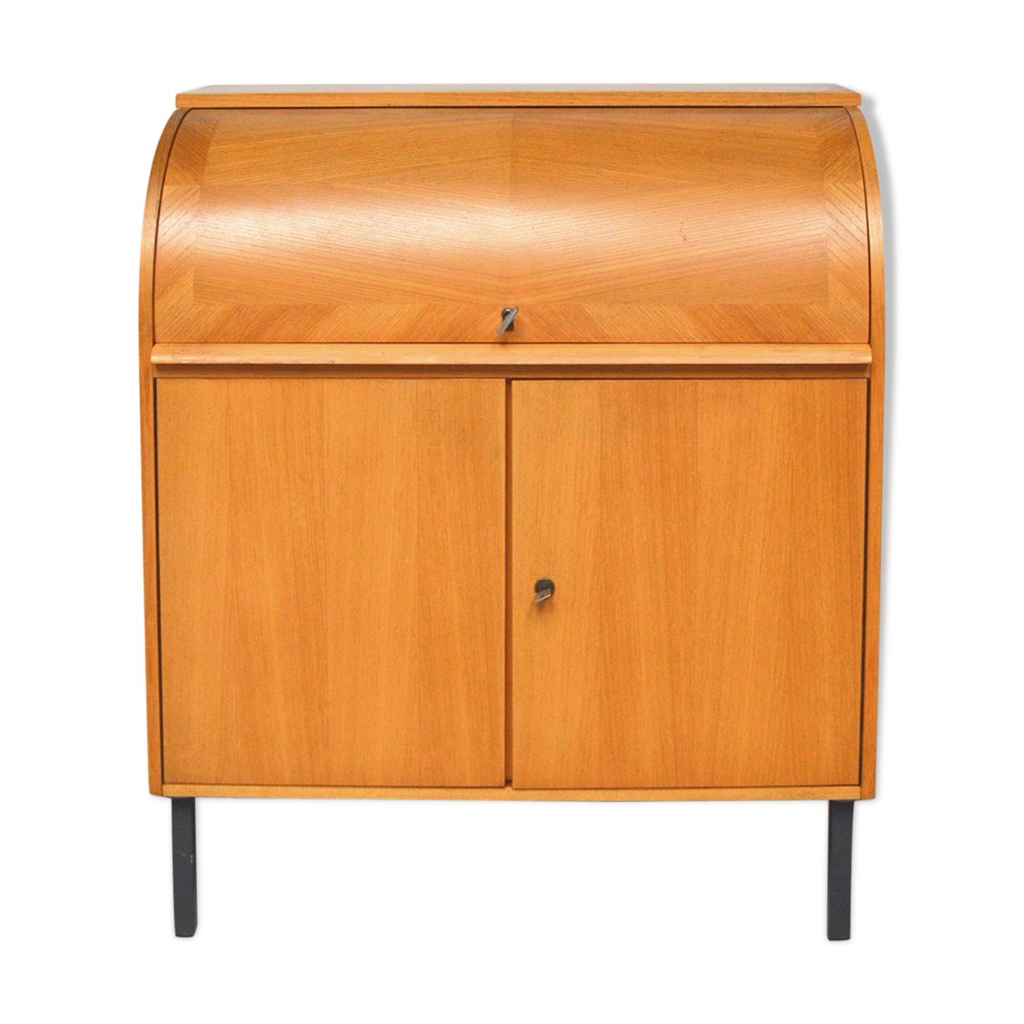 Secretary rounded in blond wood 1960