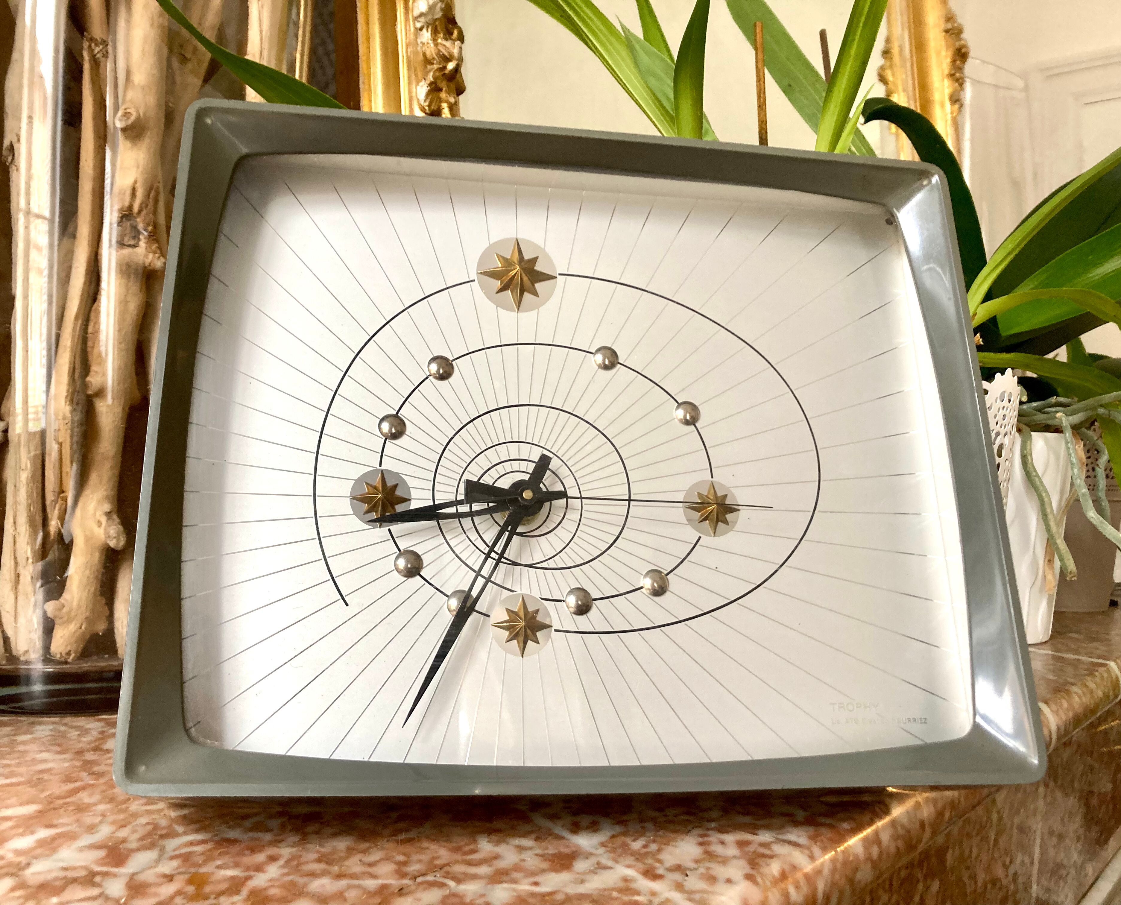 Vintage Wall Clock Ortf Trophy