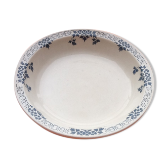 Hollow service plate earthenware model verdun diameter: 255mm
