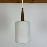 Scandinavian opaline pendant light from the 60s
