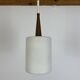 Scandinavian opaline pendant light from the 60s