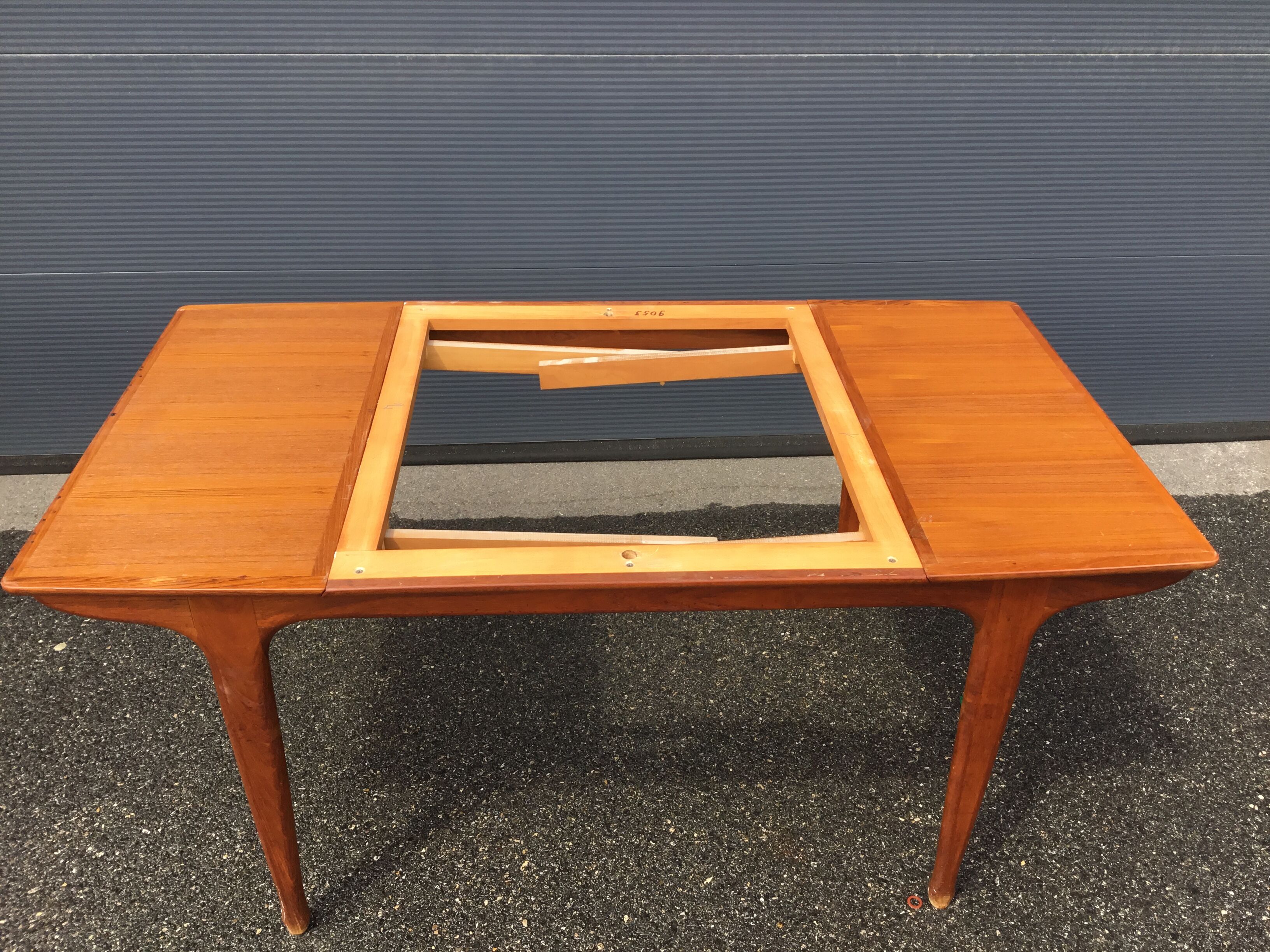 Teak table published by "Furniture TV Paris" Circa 1950-60