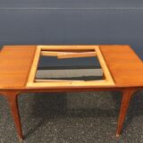 Teak table published by "Furniture TV Paris" Circa 1950-60