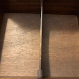 Magnificent liqueur cabinet made of burl wood, with a key and compartments - vintage.