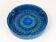 Aldo Londi Bitossi very large round ashtray Rimini blue enamel mid-century, 1950s