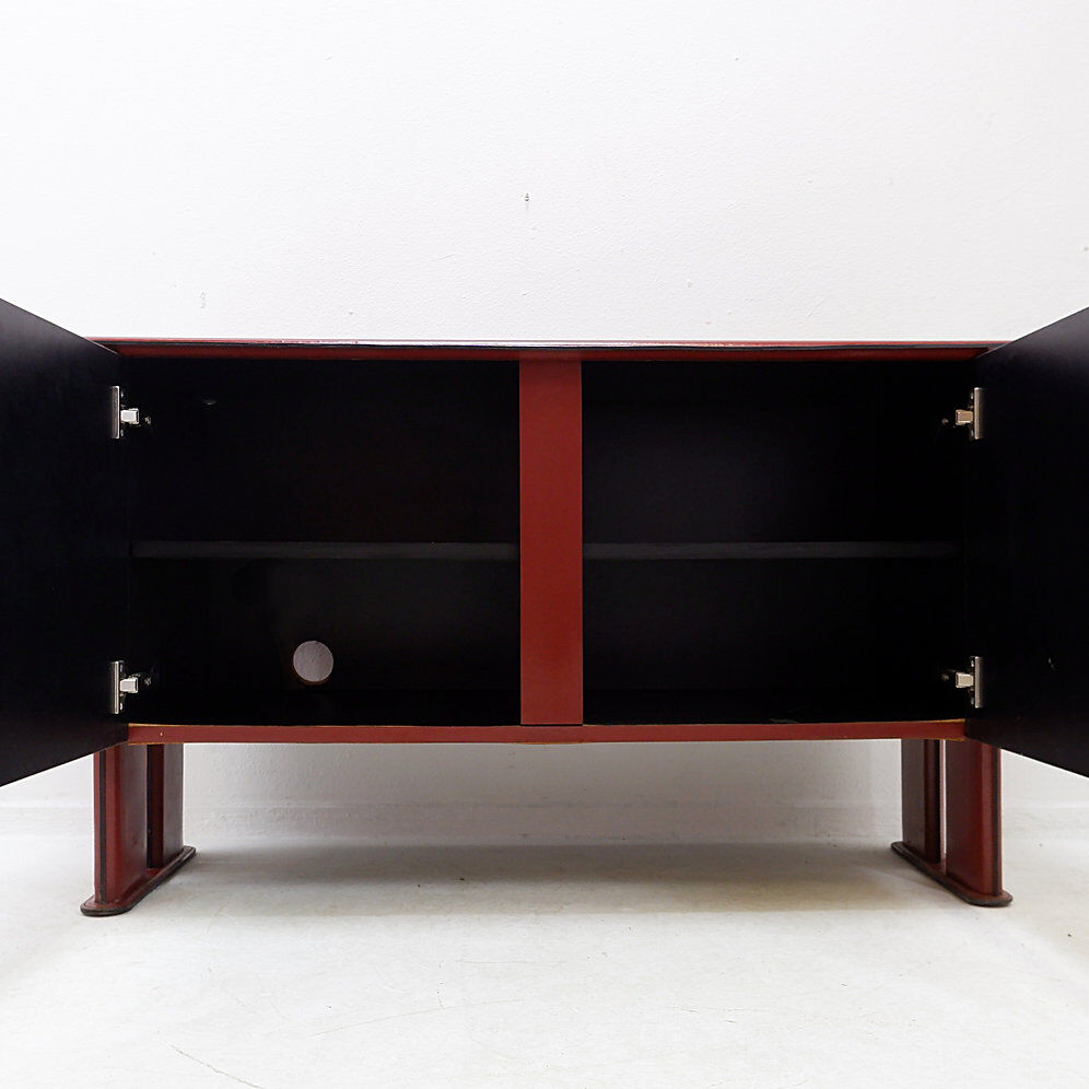 Leather buffet by De Couro from Brazil - 1980s