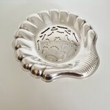 Silver scallop shell butter dish