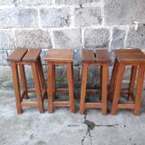 4 pine mountain style stools
