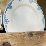 Set of 2 flat plates Faïencerie Des Rochers