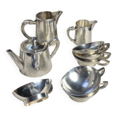 Art Deco silver-plated metal coffee/tea service