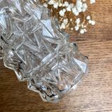 Vintage moulded glass tulip hanging lamp