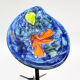Animal-shaped pocket table in wrought iron and ceramic. France, 1960s.