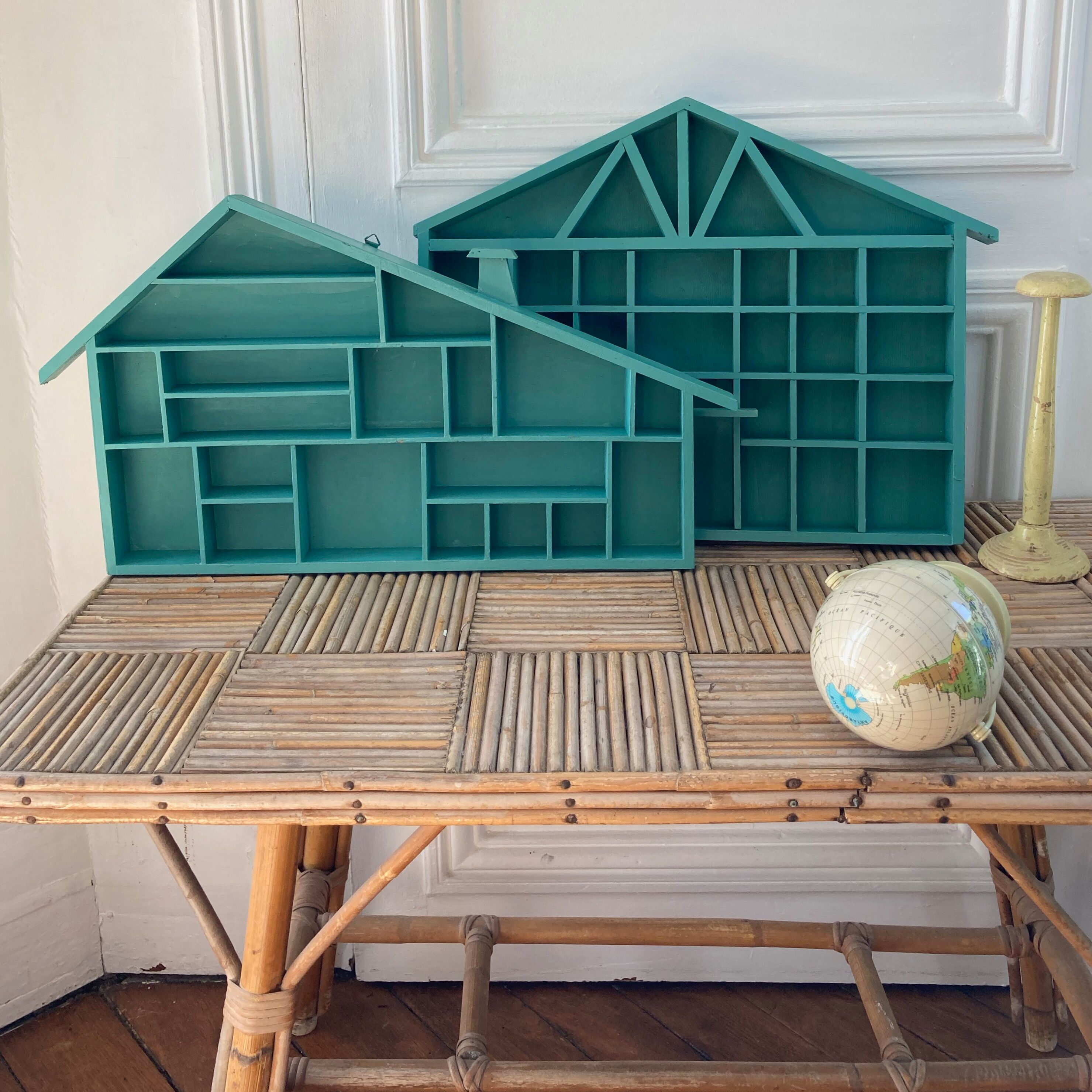Homemade locker shelves