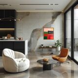 Contemporary abstract "retro composition" by Bodasca