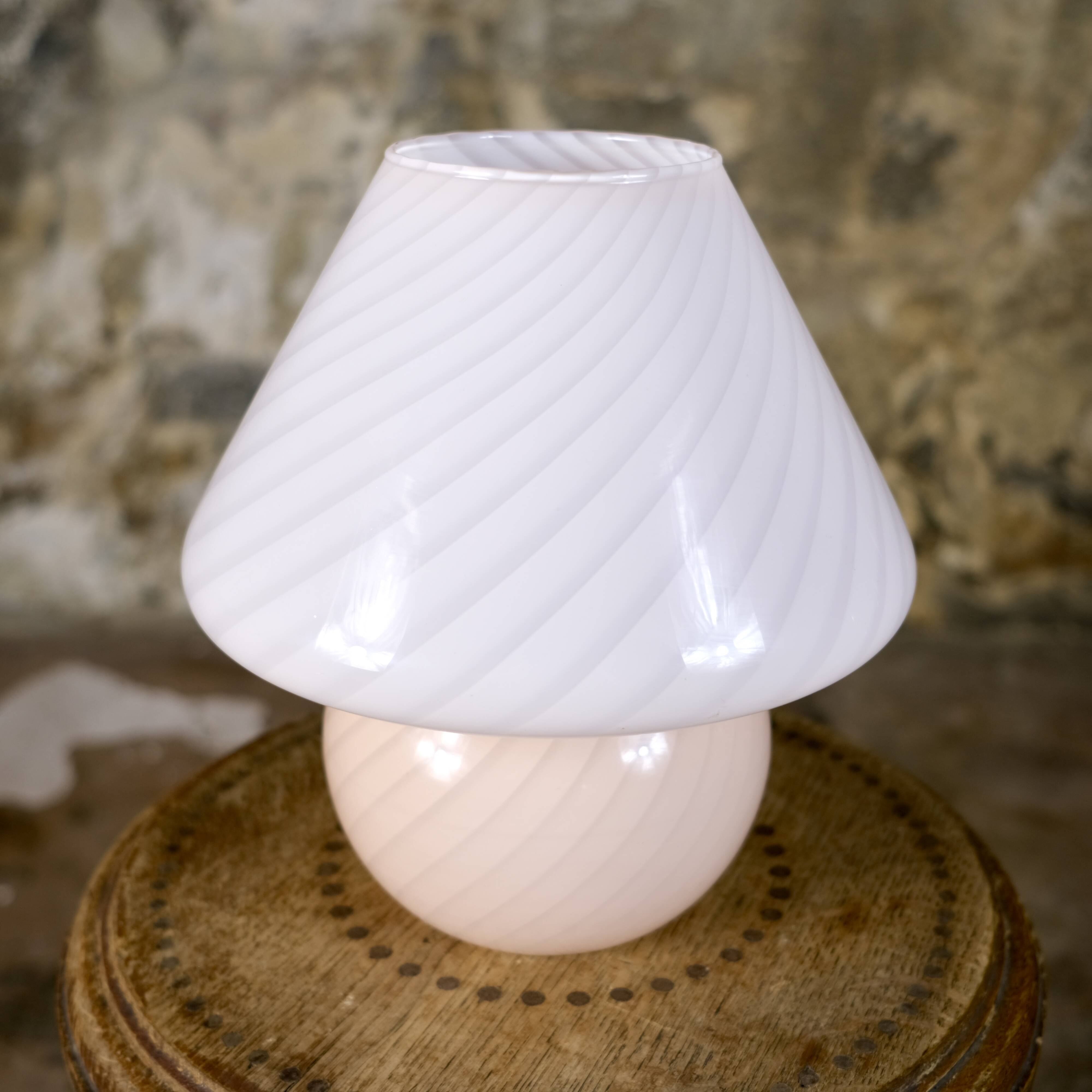 Murano glass mushroom lamp, Italy, 1970s