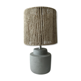 Concrete and hemp table lamp