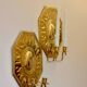 Pair of mid-century brass Swedish sconces by Torbjörn, tested